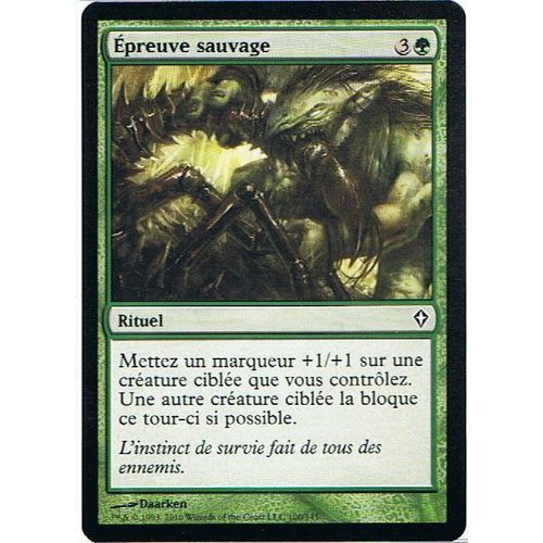 Épreuve Sauvage  - Magic Mtg - Worldwake 100 - C