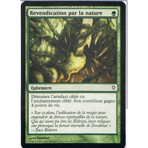 Revendication Par La Nature  - Magic Mtg - Worldwake 108 - C