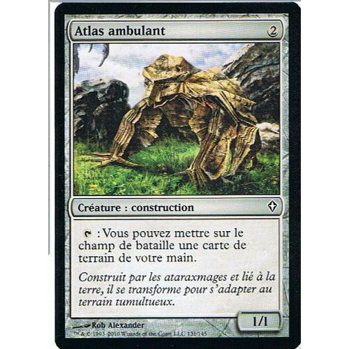 Foil Premium Atlas Ambulant  - Magic Mtg - Worldwake 131 - C