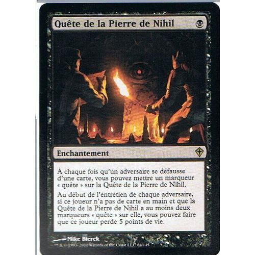 Foil Premium Quête De La Pierre Nihil  - Magic Mtg - Worldwake 64 - R