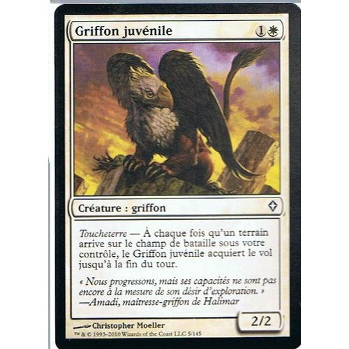 Foil Premium Griffon Juvénile  - Magic Mtg - Worldwake 5 - C