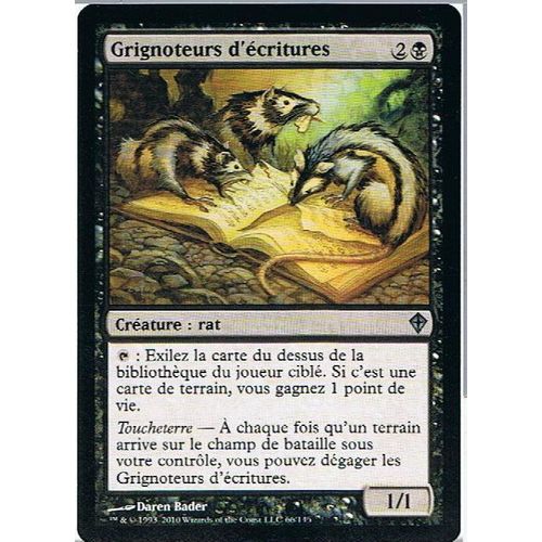 Grignoteurs D'écritures  - Magic Mtg - Worldwake 66 - U