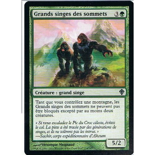 Grands Singes Des Sommets  - Magic Mtg - Worldwake 114 - U