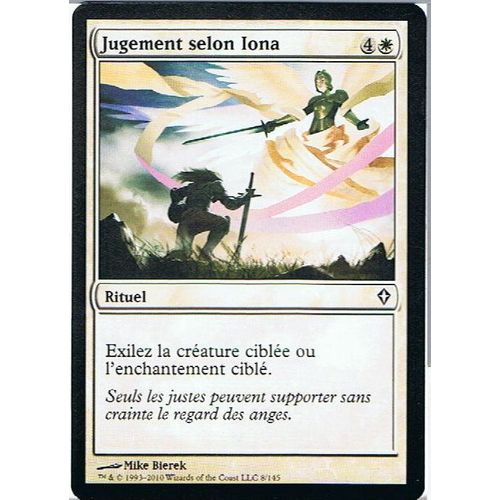 Jugement Selon Iona  - Magic Mtg - Worldwake 8 - C