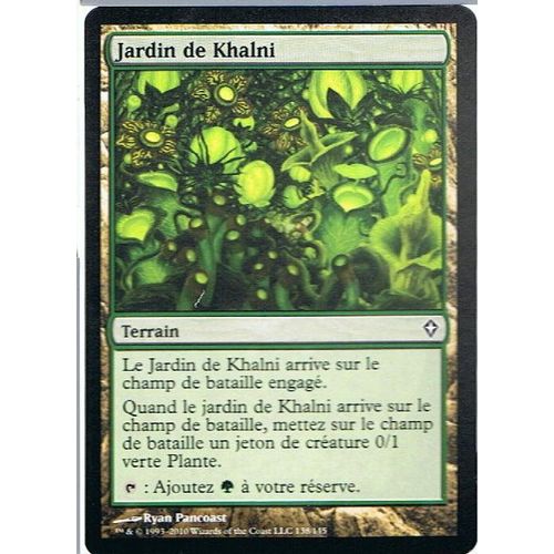 Jardin De Khalni  - Magic Mtg - Worldwake 138 - C