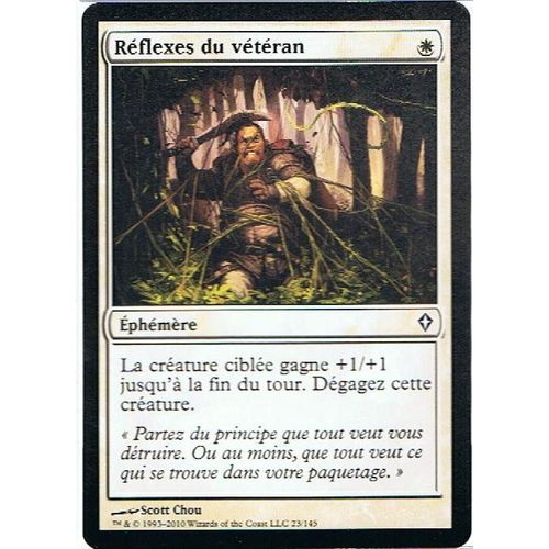Réflexes Du Vétéran  - Magic Mtg - Worldwake 23 - C