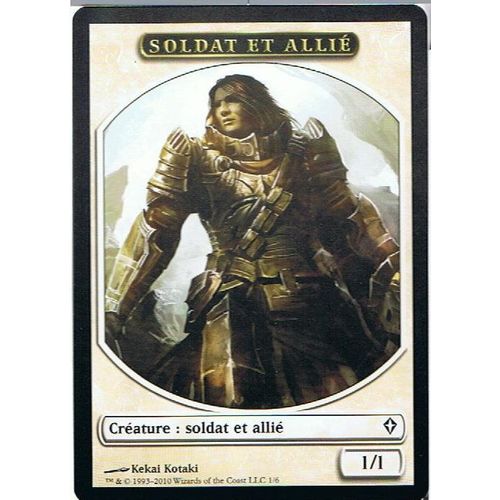 Token Soldat Et Allié  - Magic Mtg - Worldwake 151 - C