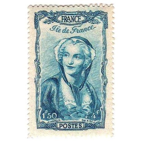 France 1943 - Y&t N°595 - 1f50+4f - Coiffes Régionales - Au Profit Du Secours National - Ile De France - Neuf