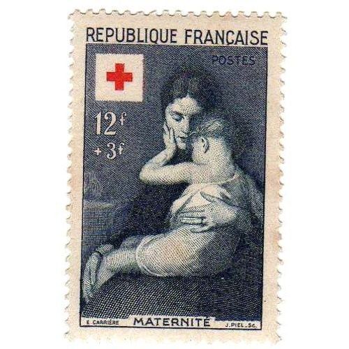France 1954 - Y&t N°1006 - 12f+3f - Au Profit De La Croix Rouge - Maternité Par Eugène Carrière - Neuf