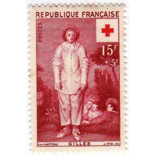 France 1956 - Y&t N°1090 - 15f+5f - Surtaxe Au Profit De La Croix Rouge - Gilles Par Watteau - Neuf