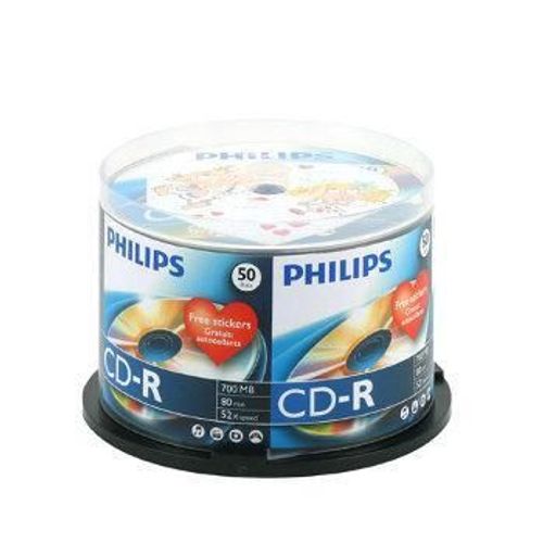 Philips - 50 x CD-R - 700 Mo (80 min) 52x - spindle