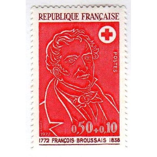 France 1972 - Y&t N°1736 - 50c+10c - Au Profit De La Croix Rouge - F.Broussais - Neuf