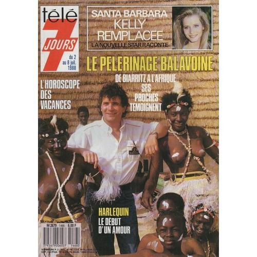 Télé 7 Jours  N° 1466 : 02-07-1988 Daniel Balavoine/Maxime Le Forestier/Francis Lemarque/Collaro/Anquetil/Cab Calloway/Bruno Cremer (2p)