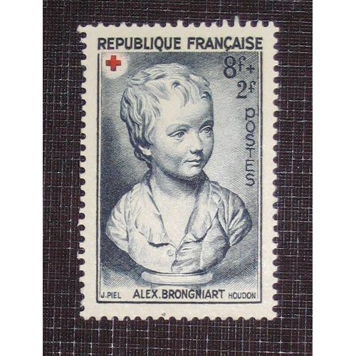France N° 876 Neuf Sans Charnière De 1950 - 8f+2f Bleu-Gris Portrait De Brongniart Enfant Par Houdon (Croix-Rouge)