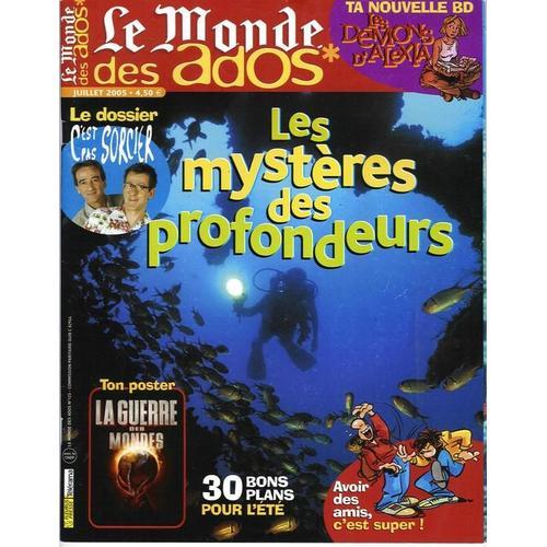 Le Monde Des Ados N°123 Les Mystères Des Profondeurs  N° 123 : Les Mystères Des Profondeurs