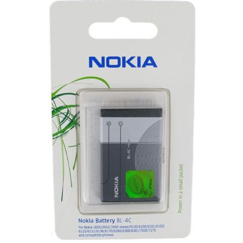 Batterie D'origine Sous Blister Nokia Bl-4c / Bl4c Lithium-Ion 720 Mah