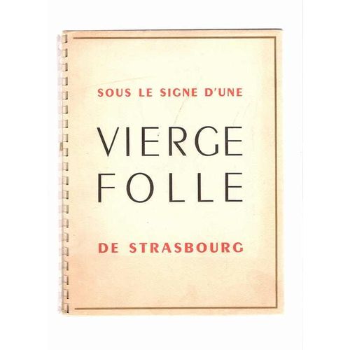 Catalogue Nicolas Sous Le Signe D'une Vierge Folle De Strasbourg Illustration De Berthomme Saint-Andre Ornements D'alfred Latour