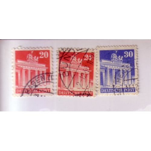 Deutsche Post , Lot De 3 Timbres