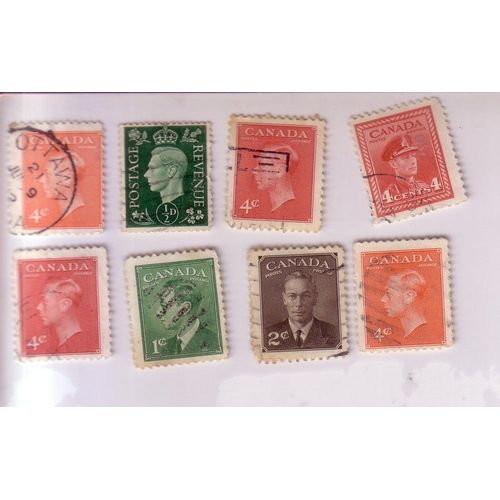 Canada , Lot De 8 Timbres