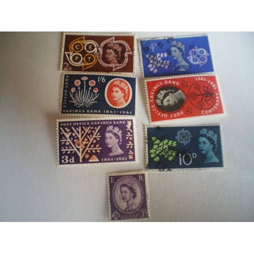Gb Lot De 7 Timbres