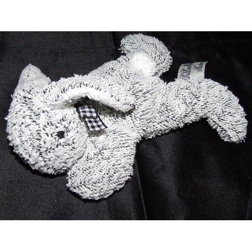 Lapin Dpam Du Pareil Au Même Doudou Gris Chiné Peluche Allongé Couché 17 Cm