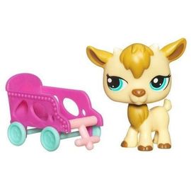 Petshop 1316 - Chèvre Crème-Beige Avec Carriole