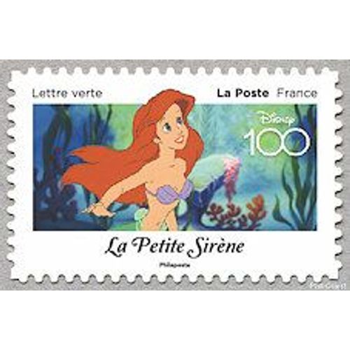 100 Ans D'histoires À Partager La Petite Sirène Timbre Oblitéré