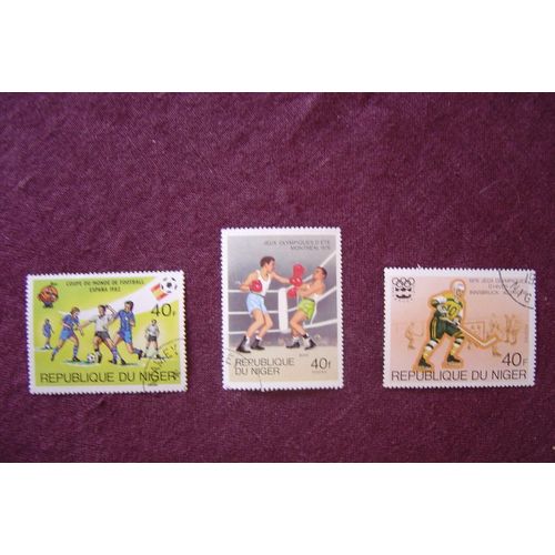 3 Grands Timbres Du Niger Theme Sport