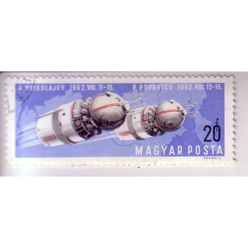 Popovics , Nyikolajev , Conquête Spaciale Soviétique , Timbre De 1962