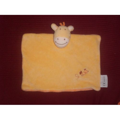 Doudou Plat Vache Jaune Poussin Amtoys