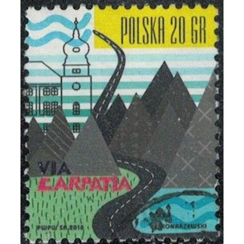 Pologne 2018 Oblitéré Used Autoroute Via Carpatia Y&t Pl 4620 Su