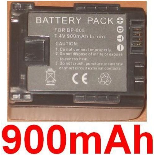 Batterie Pour Canon **Info-Lithium** BP-808 BP808 FS10, FS11, FS100 **900mAh**