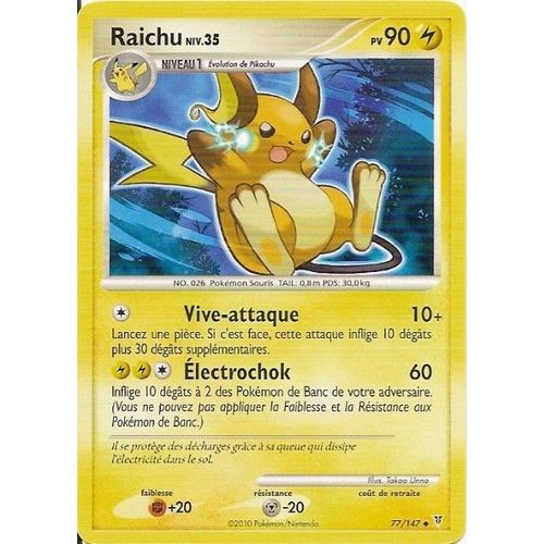 Raichu Niv.35  - Vainqueurs Supremes - 90 Pv 77/147