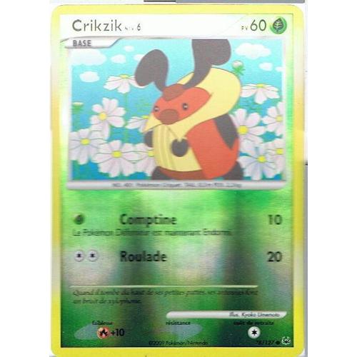 Reverse Crikzik Niv.6 - Pokemon - Platine 78