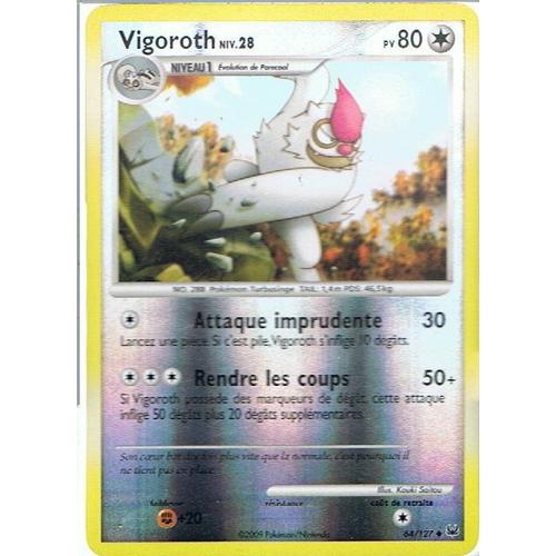 Reverse Vigoroth Niv.28 - Pokemon - Platine 64