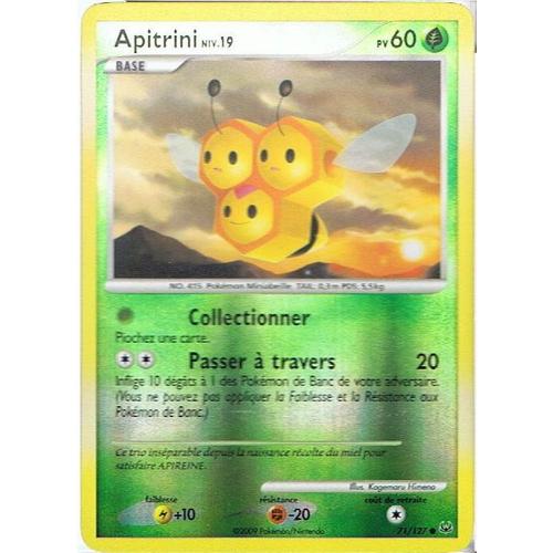 Reverse Apitrini Niv.19 - Pokemon - Platine 71