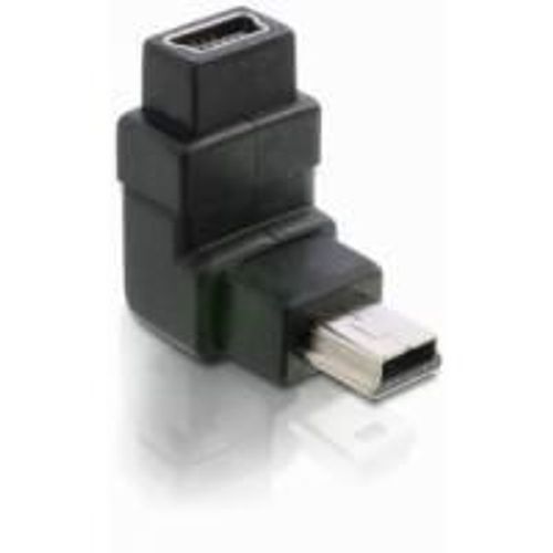 Delock - Rallonge de câble USB - mini USB type B (M) pour mini USB type B (F) - connecteur à 90°