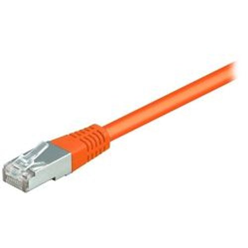 equip - Cordon de raccordement - RJ-45 (M) pour RJ-45 (M) - 3 m - SFTP - CAT 6 - sans halogène, moulé, bloqué - orange