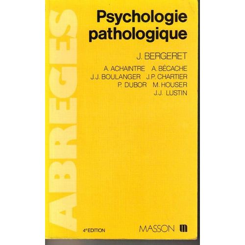Psychologie Pathologique
