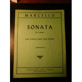 Sonata In A Minor For String Bass And Piano