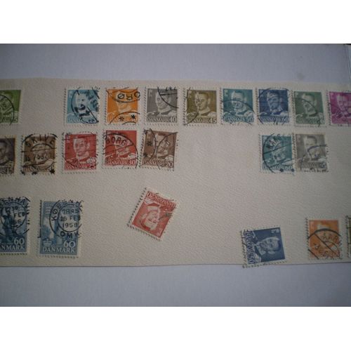 Danemark  Lot De 22 Timbres
