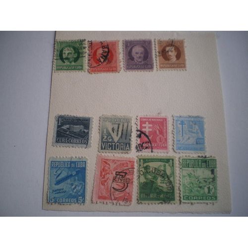 Cuba  Lot De 12 Timbres