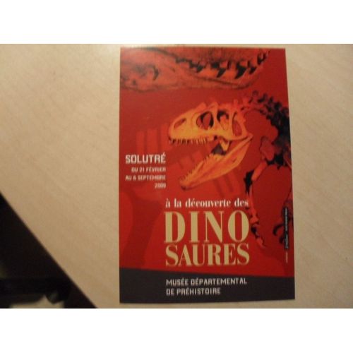 Solutré 2009, A La Découverte Des Dinosaures,