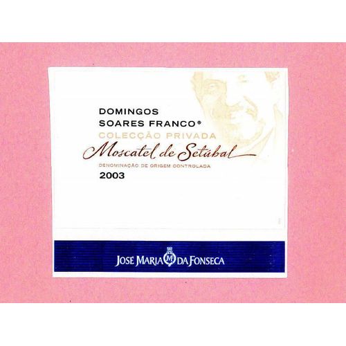 Etiquette Vin Neuve New Label Wine Rótulo Novo Vinho Moscatel De Setubal D S Franco 2003 Jm Fonseca Portugal