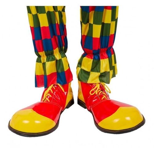 Chaussures Clown Rouge Et Jaune Adulte Ptitclown Ptitclown - Jaune