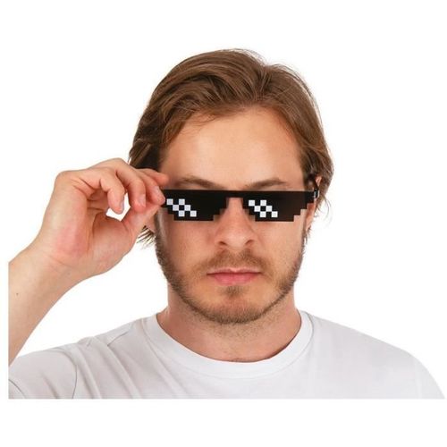 Paire De Lunettes Pixel Art - Ptit Clown - Noir - Adulte - Garantie 2 Ans