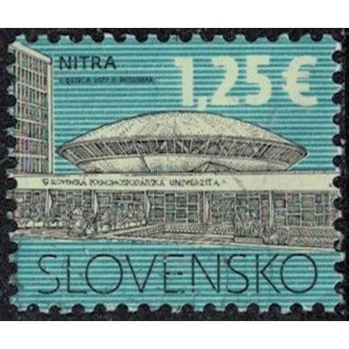 Slovaquie 2017 Oblitéré Used Université Slovaque D'agriculture À Nitra Y&t Sk 708 Su