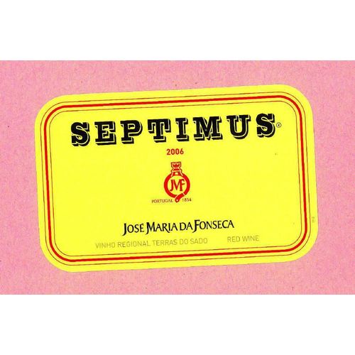 Etiquette Vin Neuve New Label Wine Rótulo Vinho Tinto Rouge Red Septimus Terras Do Sado 2006 José Maria Fonseca Portugal