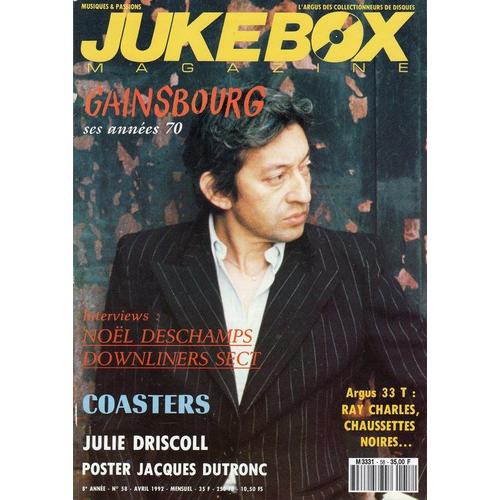 Jukebox Magazine N° 58 : Gainsbourg Ses Années 70