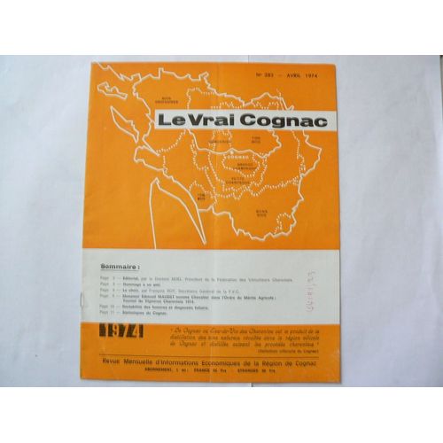 Le Vrai Cognac  N° 282 : Le Vrai Cognac